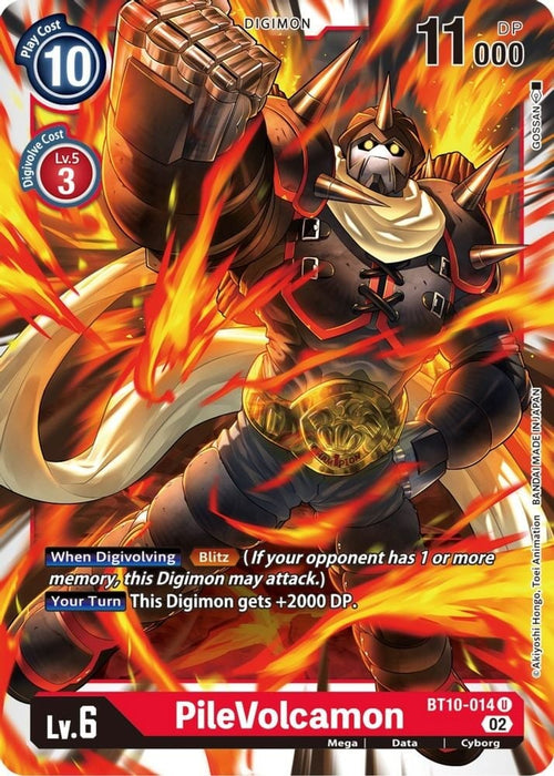 PileVolcamon (#BT10-014 U) (Xros Encounter) Near Mint 