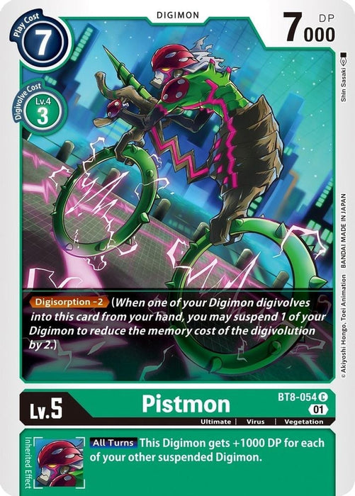 Pistmon (#BT8-054 C) (New Awakening) Near Mint 