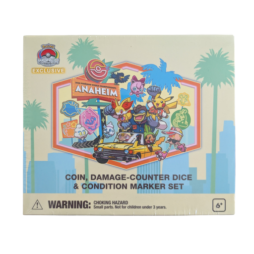 Play! Pokemon Coin, Damage Counter Dice, & Condition Marker Set - World Championships 2025: Key Artwork 