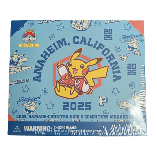 Play! Pokemon Coin, Damage Counter Dice, & Condition Marker Set - World Championships 2025: Varsity Pikachu 