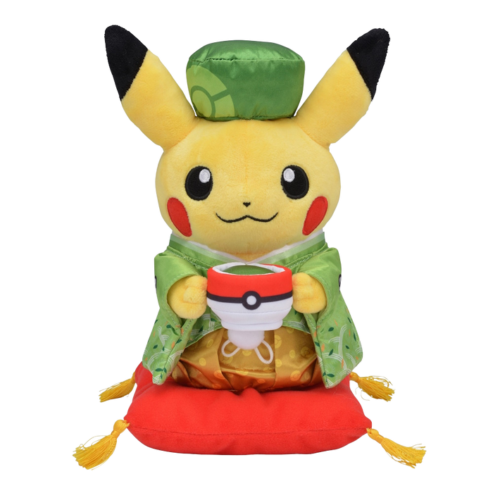 Pokemon Center Japan Plushie - Tea Party Pikachu (Male) 