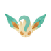 Pokemon Center Pouch Plushie - Eevee Evolution Leafeon 