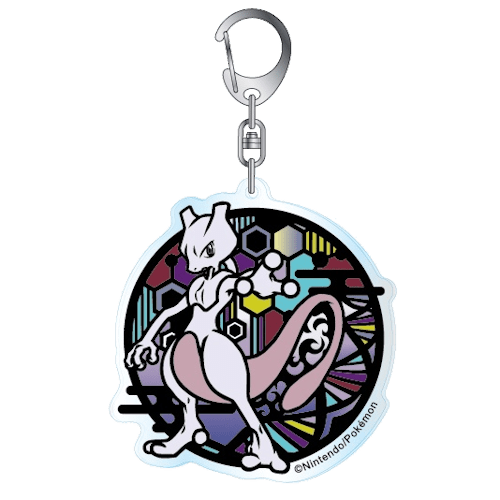 Pokemon Kirie Series Acrylic Keychain Mewtwo 