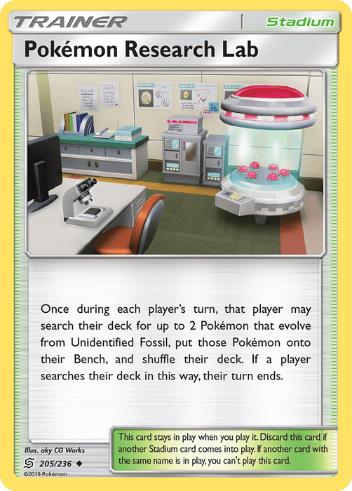 Pokemon Research Lab (205/236) [Sun & Moon: Unified Minds] 