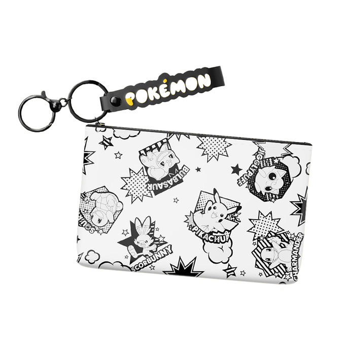 Pokemon Shanghai - Stationery Silicone Storage Bag Black and White Comic 