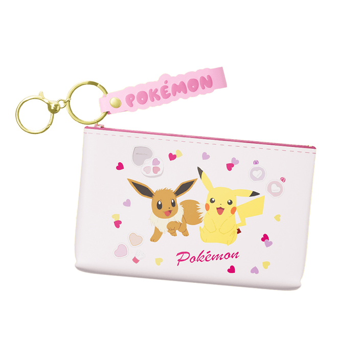 Pokemon Shanghai - Stationery Silicone Storage Bag Pink Heart 