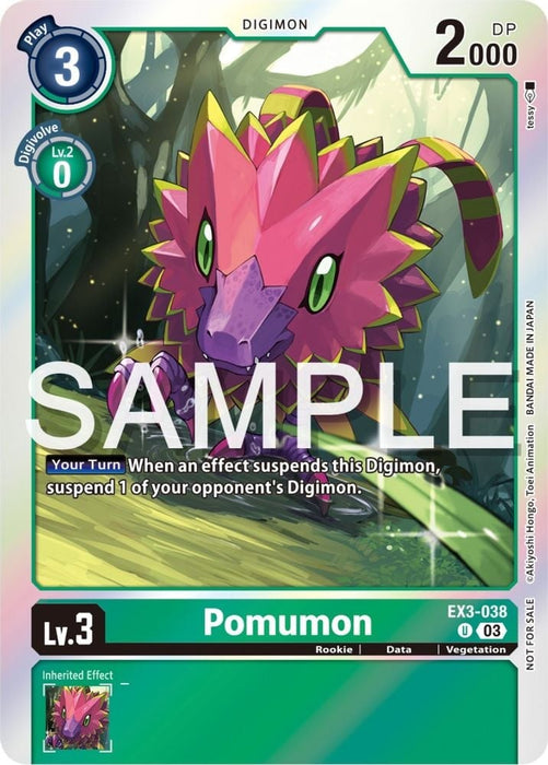 Pomumon (Official Tournament Pack Vol.12) (#EX3-038 U) (Draconic Roar) Near Mint Foil 