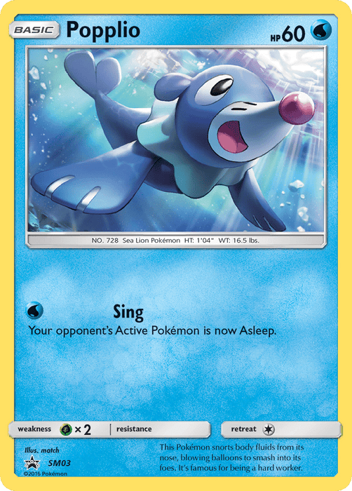 Popplio (SM03) [Sun & Moon: Black Star Promos] 