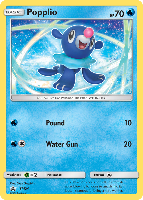 Popplio (SM24) [Sun & Moon: Black Star Promos] 
