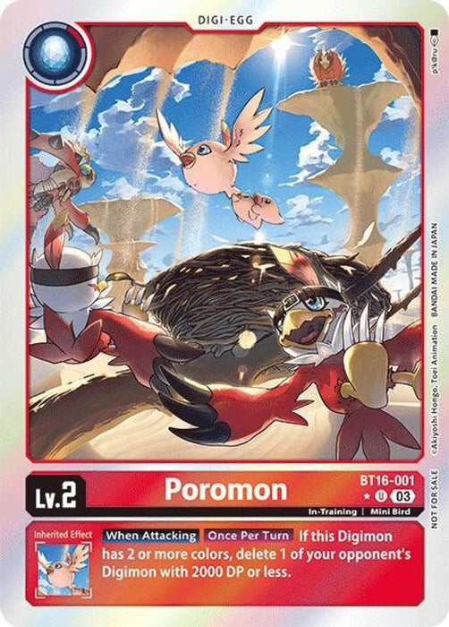 Poromon (Box Promotion Pack: Beginning Observer) (#BT16-001 U) (Beginning Observer) Near Mint Foil 