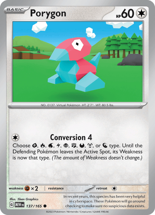 Porygon (137/165) [Scarlet & Violet: 151] 