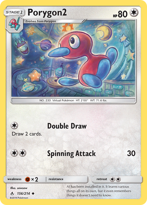 Porygon2 (156/214) [Sun & Moon: Unbroken Bonds] 