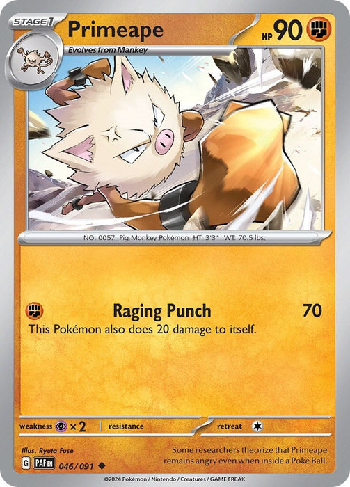 Primeape (046/091) [Scarlet & Violet: Paldean Fates] 