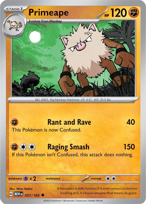 Primeape (057/165) [Scarlet & Violet: 151] 