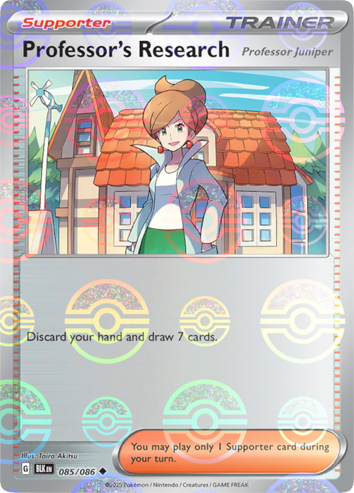 Professor's Research (085/086) (Poke Ball Pattern) [Scarlet & Violet: Black Bolt] 