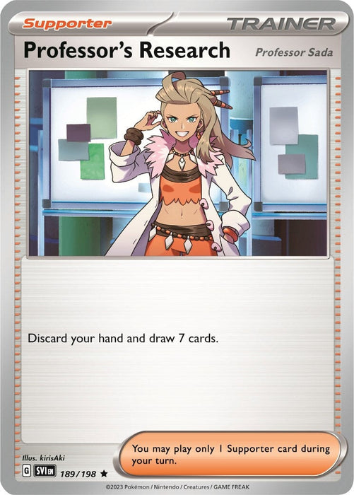 Professor's Research (189/198) (Theme Deck Exclusive) [Scarlet & Violet: Base Set] 