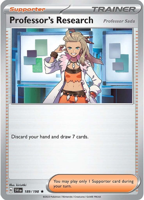 Professor's Research (Professor Sada) (189/198) [Scarlet & Violet: Base Set] 