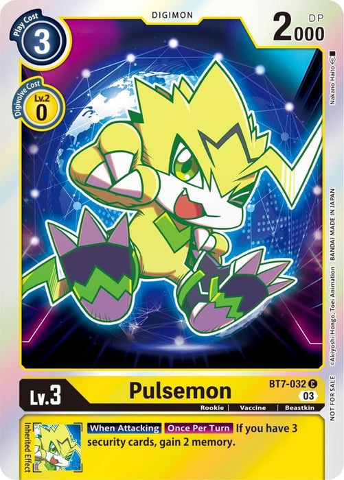 Pulsemon (Official Tournament Pack Vol.11) (#BT7-032 C) (Next Adventure) Near Mint Foil 