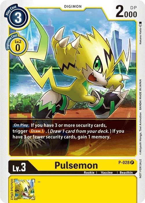 Pulsemon - P-028 (#P-028 P) (Digimon Promotion Cards) Near Mint 