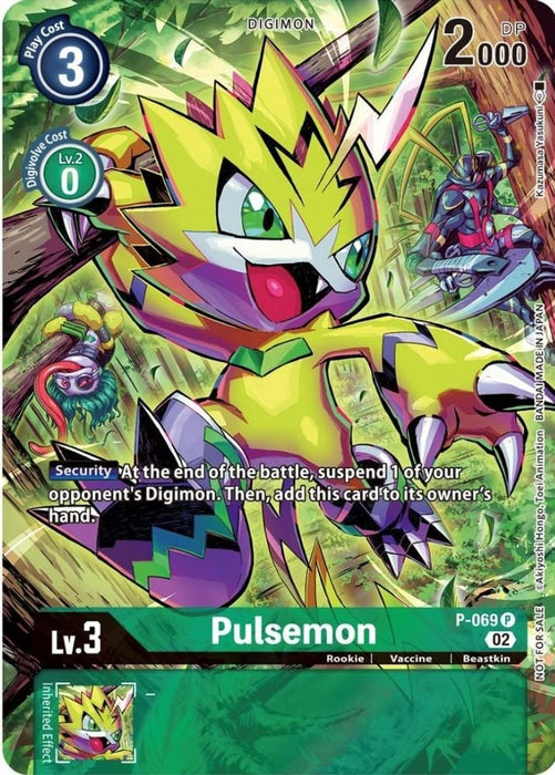 Pulsemon - P-069 (Official Tournament Pack Vol.10) (#P-069 P) (Digimon Promotion Cards) Near Mint Foil 