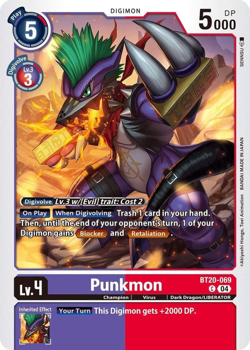 Punkmon (#BT20-069 C) (Release Special Booster 2.5) Near Mint 