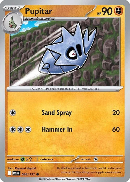 Pupitar (048/131) [Scarlet & Violet: Prismatic Evolutions] 