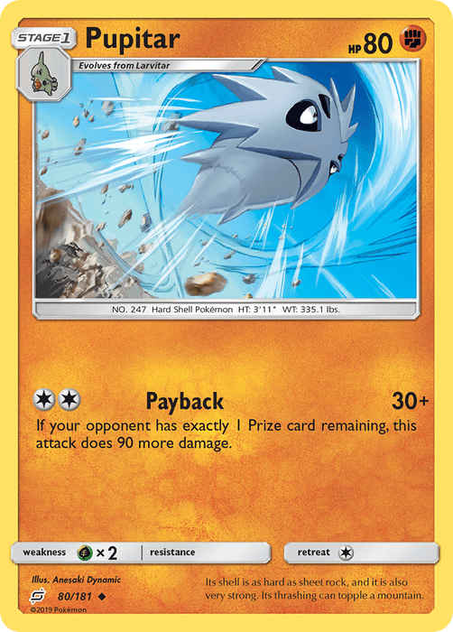 Pupitar (80/181) [Sun & Moon: Team Up] 