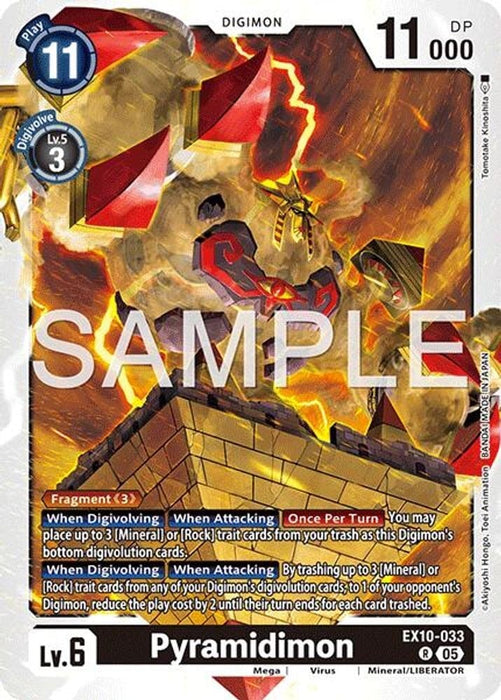 Pyramidimon (#EX10-033 R) (Sinister Order) Near Mint Foil 