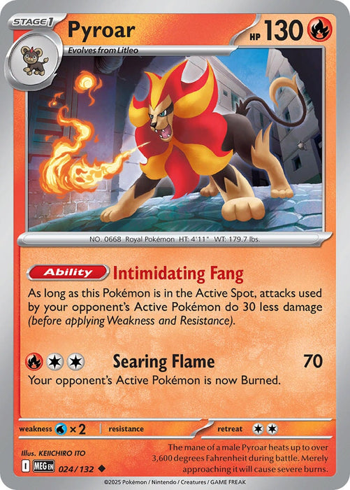 Pyroar (024/132) [Mega Evolution: Base Set] 