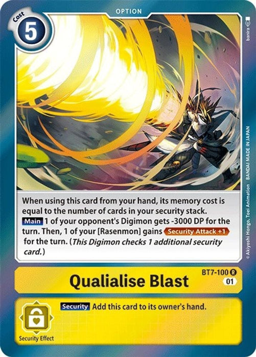 Qualialise Blast (#BT7-100 R) (Next Adventure) Near Mint Foil 