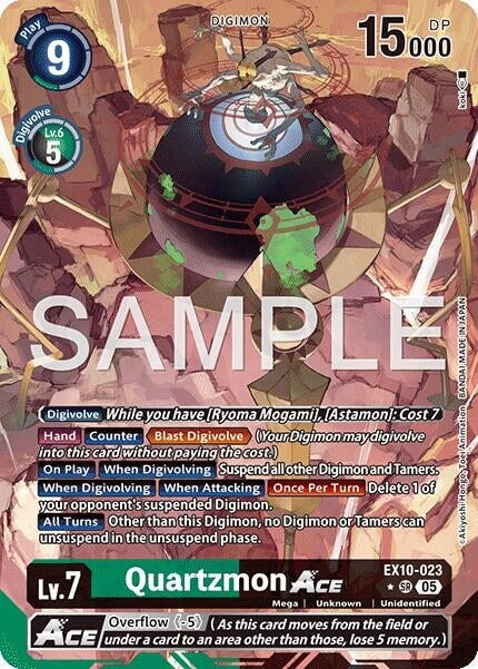 Quartzmon ACE (Alternate Art) (EX10-023 SR) 
