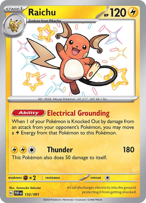 Raichu (132/091) [Scarlet & Violet: Paldean Fates] 