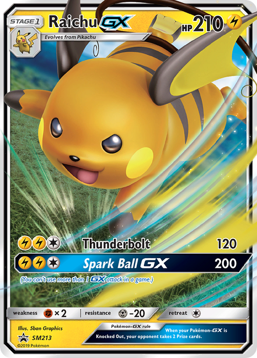 Raichu GX (SM213) [Sun & Moon: Black Star Promos] 