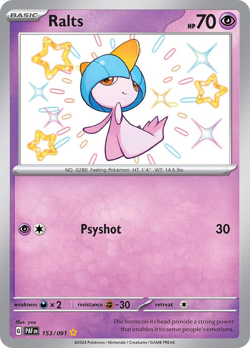 Ralts (153/091) [Scarlet & Violet: Paldean Fates] 