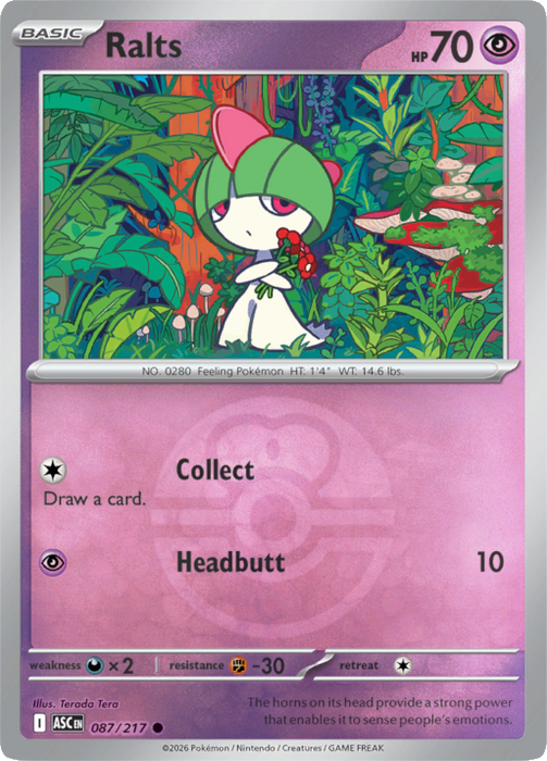 Ralts (Love Ball) (087/217) [Mega Evolution: Ascended Heroes]