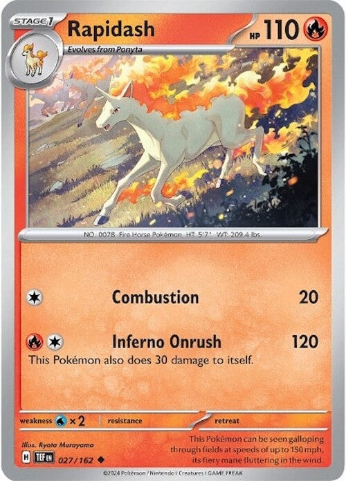 Rapidash (027/162) [Scarlet & Violet: Temporal Forces] 