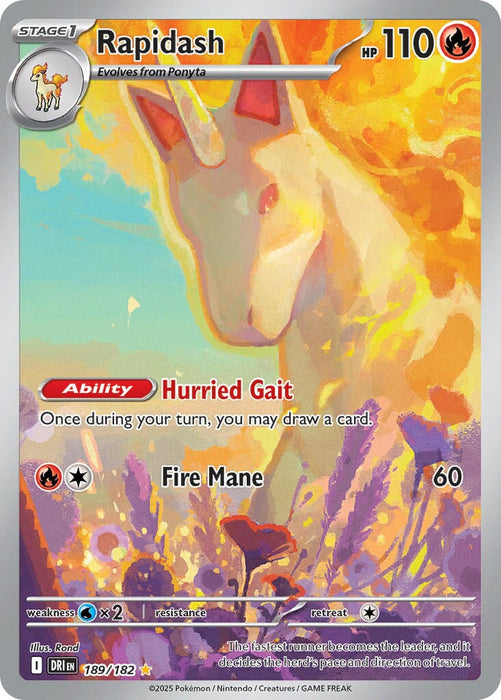 Rapidash (189/182) [Scarlet & Violet: Destined Rivals] 