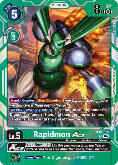 Rapidmon ACE (#BT19-050 SR) (Release Special Booster 2.5) 