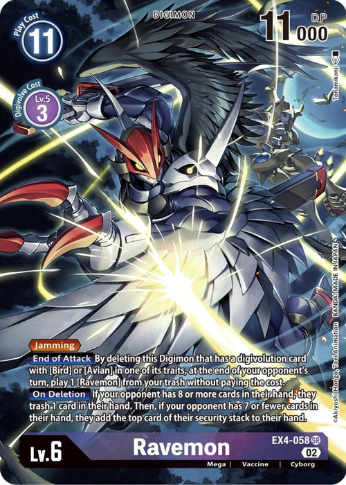 Ravemon (Alternate Art) (EX4-058 SR) 