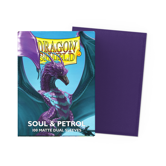Dragon Shield Matte Dual Sleeves - Soul & Petrol - Standard Size (100)