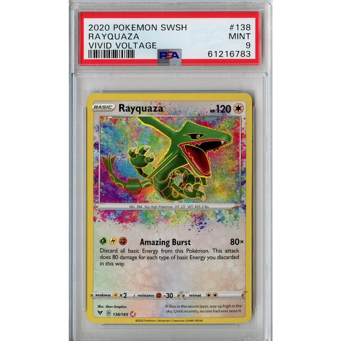Rayquaza (138/185) - Amazing Rare - Vivid Voltage [PSA 9] 