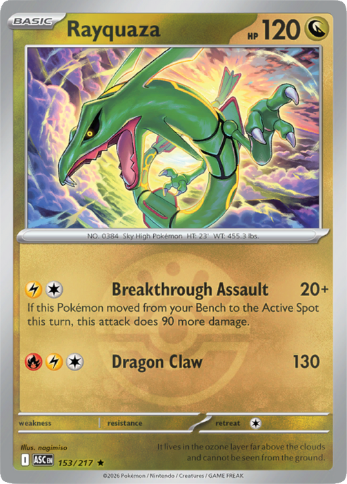 Rayquaza (Friend Ball) (153/217) [Mega Evolution: Ascended Heroes]