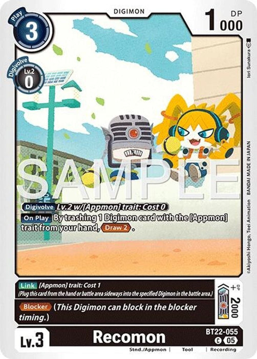 Recomon (#BT22-055 C) (Cyber Eden) Near Mint 