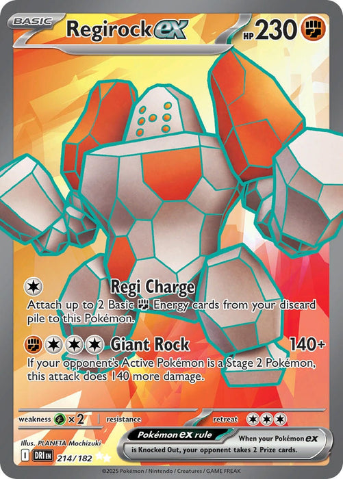Regirock ex (214/182) [Scarlet & Violet: Destined Rivals] 