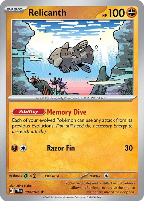 Relicanth (084/162) (Theme Deck Exclusive) [Scarlet & Violet: Temporal Forces] 