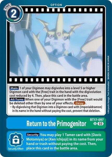 Return to the Primogenitor (BT17-097 U) 