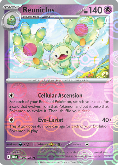 Reuniclus (039/086) (Poke Ball Pattern) [Scarlet & Violet: Black Bolt] 