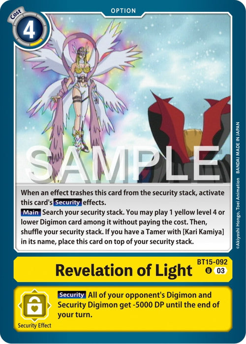 Revelation of Light (BT15-092 U) 