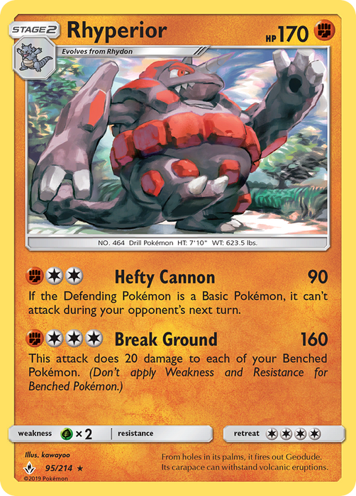 Rhyperior (95/214) [Sun & Moon: Unbroken Bonds] 