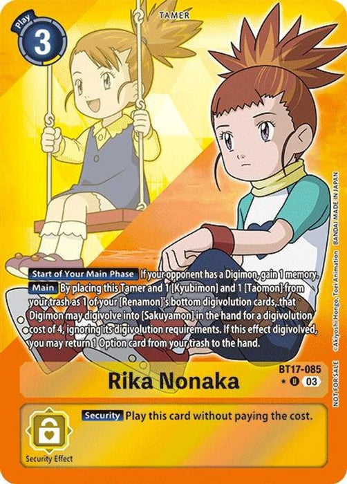 Rika Nonaka (Box Promotion Pack: Secret Crisis) (#BT17-085 U) (Secret Crisis) Near Mint Foil 